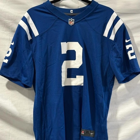 Blue Nike NFL Indianapolis Colts Jersey Youth XL (18/20) #2 WENTZ NWT - Picture 2 of 5